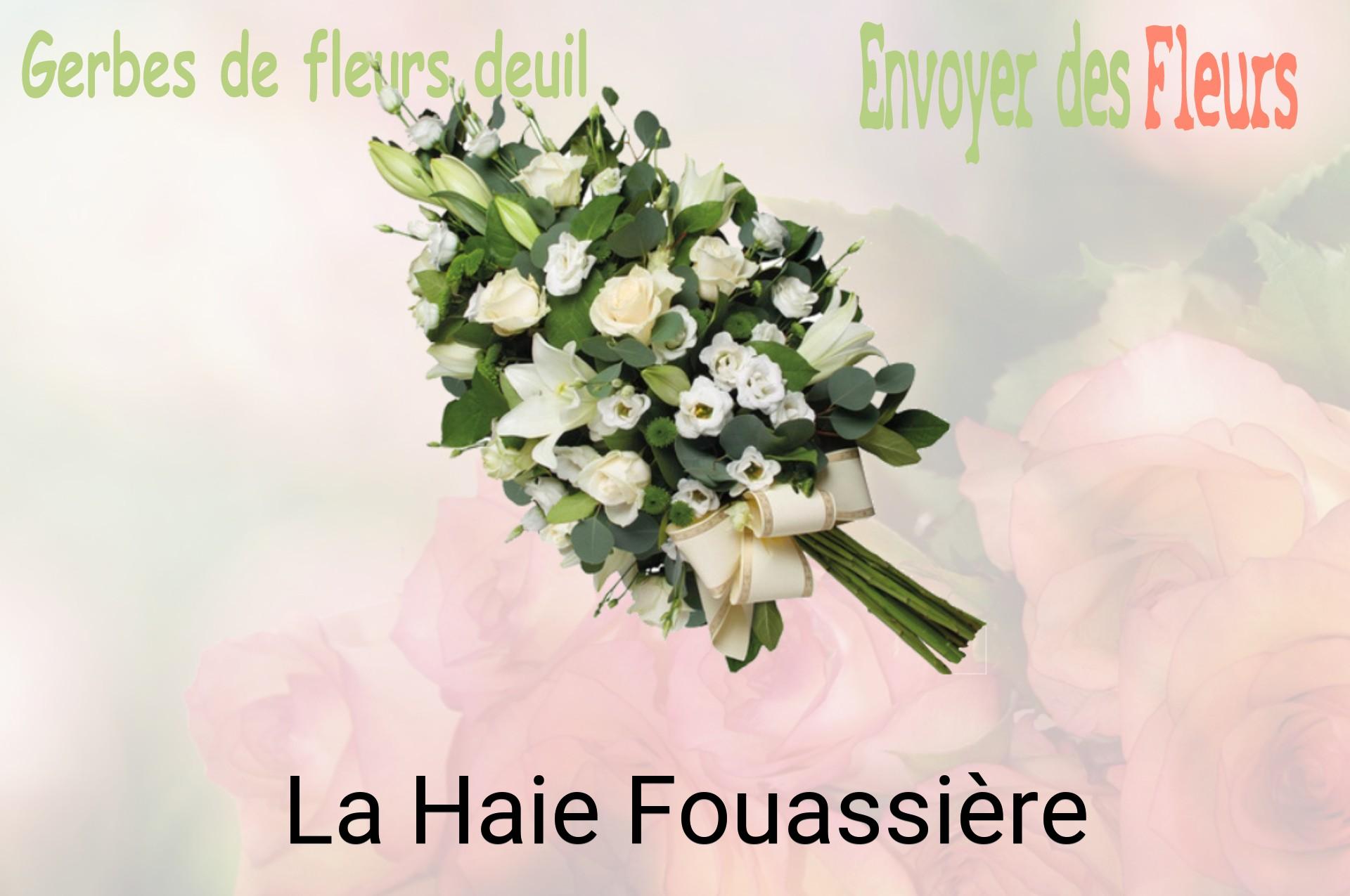 Gerbe de fleurs de deuil livrée à La Haie-Fouassière
